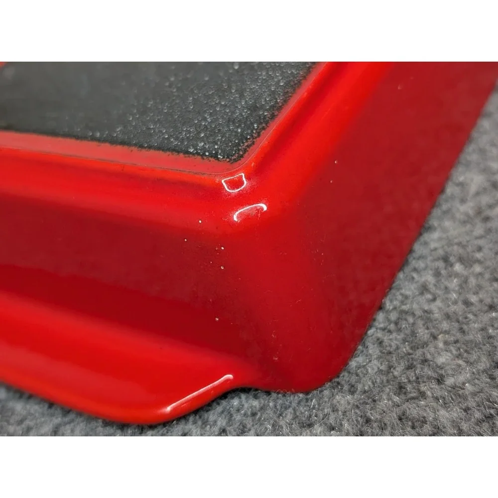 Vintage Copco Denmark Michael Lax Red Enamel Cast Iron Baking Pan 10 X 6 X 2‎